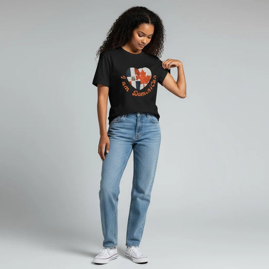 Domini-Can T-Shirt | Dominican Pride Tee | Domini-Can Cotton Shirt | Dominican Heritage T-Shirt | Empowering Dominican Apparel | Domini-Can Graphic Tee | Dominican Flag Inspired Shirt | Domini-Can Unisex Tee | Dominican Roots T-Shirt | Dominican Culture Pride Tee