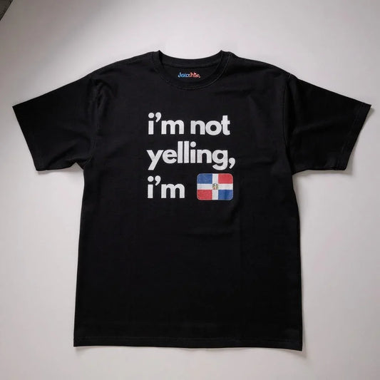 I’m Not Yelling Unisex T-Shirt front view | Funny quote t-shirt for men and women | Comfortable cotton unisex tee | Bold graphic statement shirt | Casual humor t-shirt outfit | I’m Not Yelling tee folded flat lay | Unisex funny shirt lifestyle photo | Soft breathable t-shirt close-up | Gift idea funny unisex t-shirt | I’m Not Yelling shirt on hanger | Streetwear outfit funny graphic tee | Durable print cotton unisex t-shirt