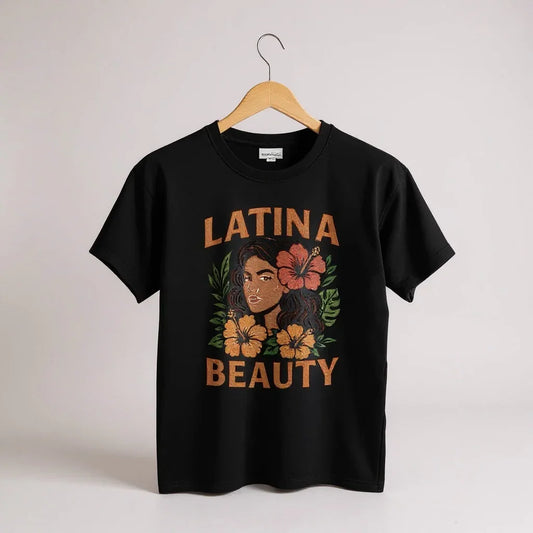 Latina Beauty Short Sleeve Tee | Latina Pride T-Shirt | Latina Beauty Cotton Tee | Empowering Latina Women Shirt | Latina Graphic Tee | Latina Fashion Short Sleeve Top | Comfortable Latina Tee | Latina Statement Shirt | Latina Beauty Casual Wear | Latina Heritage T-Shirt