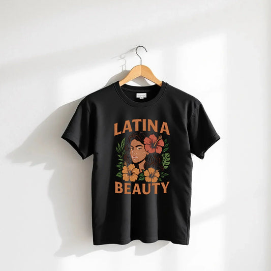 Latina Beauty Short Sleeve Tee | Latina Pride T-Shirt | Latina Beauty Cotton Tee | Empowering Latina Women Shirt | Latina Graphic Tee | Latina Fashion Short Sleeve Top | Comfortable Latina Tee | Latina Statement Shirt | Latina Beauty Casual Wear | Latina Heritage T-Shirt